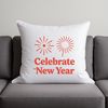 New Year's celebration concept illustrated with decorative quotes and ornaments in vector format.