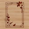 A geometric floral frame design created in SVG format for digital applications.