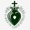 Beautiful Symbol for Digital Designs A sacred heart symbol in vector format, suitable for digital design and printing.