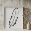 Detailed Bird Feather Illustration Vector illustration of a single bird's feather with detailed texture and pattern.
