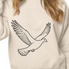 Free Dove Clipart Vector Design A white dove perched on a branch, designed as a vector illustration.