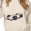Racing Vehicle Vector Illustration A detailed vector illustration of a speedster racing vehicle in motion.