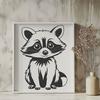 Colorful Raccoon Illustration Download A raccoon illustration in vector format.