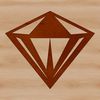 Vector illustration of a diamond shape, suitable for cutting machines or laser cutters.