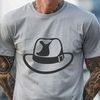 Beautiful Line Art Cowboy Style Hat A classic cowboy hat made from vector lines, suitable for cutting machines like Cricut.