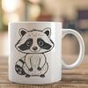 Cute Raccoon Illustration for Commercial Projects A high-resolution digital graphic of a raccoon, suitable for commercial and personal projects.