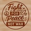 A collection of anti-war quotes in a simple vector design.