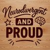 Neurodiverse Inspirations Neurodiversity quotes vector art with inspirational phrases about ADHD and autism acceptance.