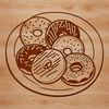 Illustrated digital donut graphic, suitable for commercial or personal use.