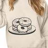 Donut Dessert Vector Graphic A vector illustration of a donut dessert with intricate details.