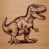 A digital image of a dinosaur in SVG format, ideal for cutting machines and other crafting tools.