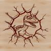 A prehistoric dinosaur illustration depicted in a vector style.