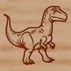 A prehistoric dino illustration created as an SVG vector graphic.