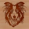 Beautiful Sheltie Clip Art Image An SVG image of a Shetland sheepdog breed dog, ideal for personal or commercial use in various design projects.