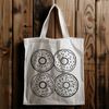 A stylized illustration of a glazed donut, suitable for digital cutting machines like Cricut.