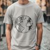 Beautiful Planet SVG Illustration A high-quality digital representation of our planet Earth.