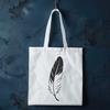 Beautiful Bird's Feather Clip Art A digital representation of a bird's feather, designed as a reusable clip art element with scalable dimensions.
