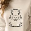Adorable South American Rodent Illustration A digital illustration of a capybara in vector format.
