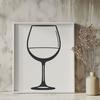 Glass Filled with Rich Wine A detailed illustration of a glass filled with red wine, suitable for use as clip art or vector graphics.