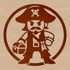 A free pirate svg graphic designed for commercial and personal use, perfect for cutting machines like Cricut.