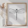 A detailed vector graphic of a dragonfly with intricate designs.