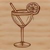 An infographic-style clipart of a cocktail, presented as an SVG file with scalable graphics for various applications.