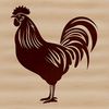 Free Chicken Clip Art A group of chickens in a farmyard setting, including a rooster.