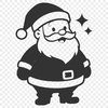 Vector art image of Santa Claus with a classic design style.