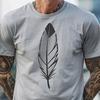 Free SVG Design for Cricut and Laser Cutter A detailed illustration of a feather in vector format, suitable for cutting with a Cricut machine or laser cutter.