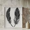 A single white feather with a subtle texture, suitable for graphic design projects.