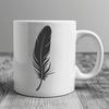 Free Downloadable Feather Clip Art SVG File An illustration of a bird's feather with detailed edges and smooth lines.