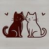 A simplified illustration of a domestic animal sitting, suitable for various design applications.