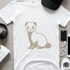Free Ferret SVG Image A digital illustration of a ferret, suitable for commercial and personal use in various design applications.