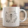 Intricate Dragonfly Vector Art Design A stylized digital illustration of a dragonfly with intricate details suitable for vector graphics.