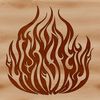 Free Vector Fire Illustrations A graphic illustration of flames in vector shape, suitable for various design applications.
