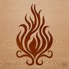 Beautiful Flame Designs A detailed ornate shape of flames in various directions, suitable for vector art designs.