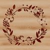 A floral SVG design featuring a decorative wreath with intertwined elements.