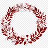 Floral wreath design created as a vector graphic.