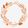Beautiful Digital Wreath for Cutting Machines A digital floral wreath design created with vector art, suitable for cutting machines and laser cutters.
