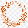 A digital floral wreath design created as a vector art file suitable for various applications.