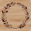 High-resolution SVG illustration of a decorative floral wreath.