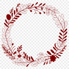 Editable Vector Art Template SVG A detailed floral wreath design created as an editable vector art template.