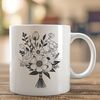 Decorative Flower Vase Design A colorful bouquet of flowers arranged in a decorative vase, suitable for various occasions.