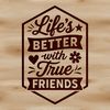 Thoughtful Friendship Messages for Your Cricut Free SVG cut file for cutting machine featuring a thoughtful message about the importance of friends.