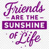 Inspirational quote about friendship in vector format.