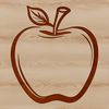 A juicy digital apple illustration for download A digital illustration of a single apple in various formats available for download.