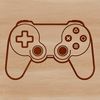 Digital Game Controller Vector Icon A digital game controller with buttons and directional pad.