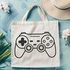 Simple Joystick Design SVG A simple game controller design with buttons and joysticks, suitable for vector art projects.