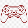 Vector Graphics Gamepad Design An illustration of a standard game controller with buttons and joysticks.