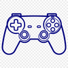 Directional Controls Design SVG design of a gamepad interface featuring directional controls and action buttons.